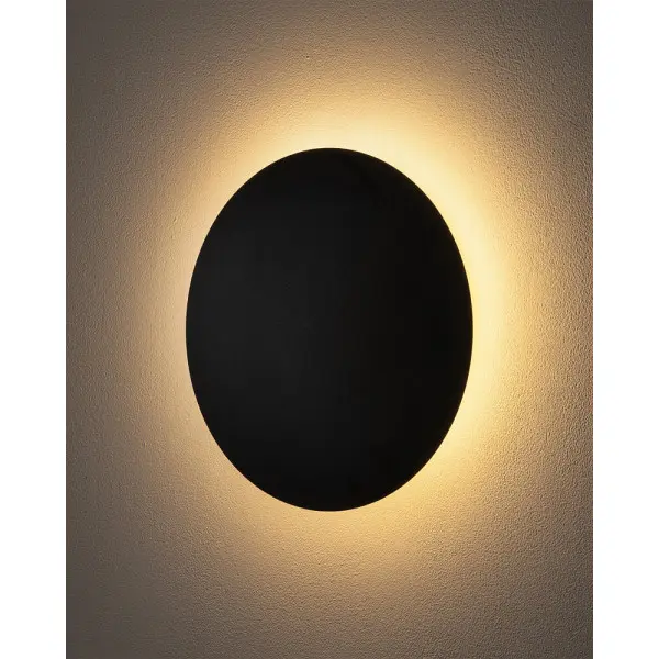 Бра, настенный светильник Nowodvorski 7635 Ring M LED 1x10W 3000K 130Lm IP20 черный - фото №4