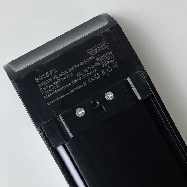 Світильник LED PITON 54W 6000K IP20 чорний ( 301072 ) - фото №3