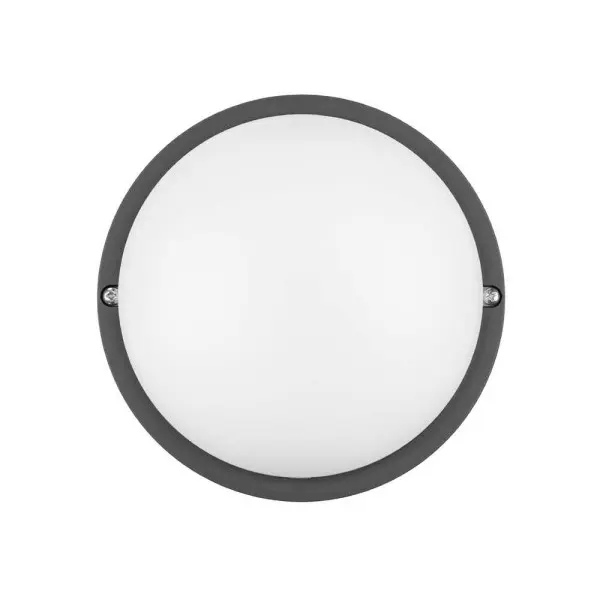Світильник LED PiN ДББ Дельта 12W 5000K IP54 антрацит з датчиком ( 116128 ) - фото №1