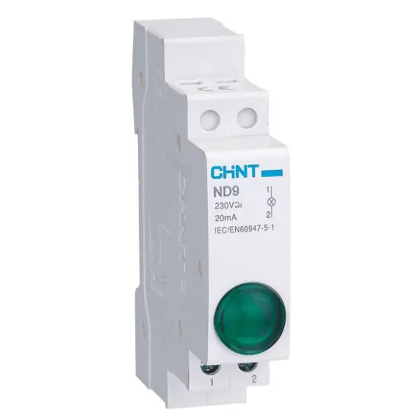 Модульный индикатор Chint ND9-1/G AC/DC230В зеленый (594108) Модульный индикатор Chint ND9-1/G AC/DC230В зеленый (594108)