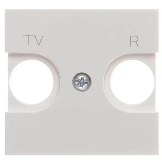 TV+R накладка ABB Zenit N2250.8 BL 2М (белая) TV+R накладка ABB Zenit N2250.8 BL 2М (белая)