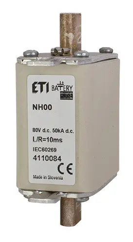 Предохранитель Eti NH-00 Battery 80A 80В DC (4110081) Предохранитель Eti NH-00 Battery 80A 80В DC (4110081)