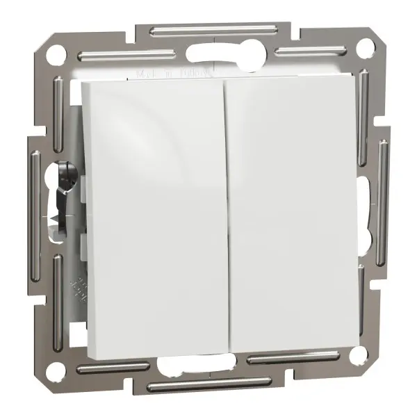 Перемикач двоклавішний Schneider Electric Asfora без рамки білий (EPH0670121)