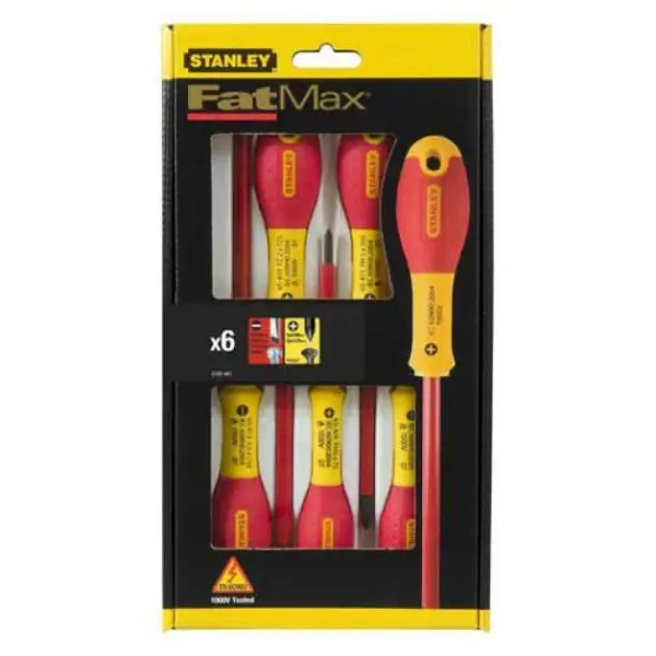 Набор отверток электричество Stanley XTHT0-62692 FatMax VDE1000V изолированные (7шт) - фото №2