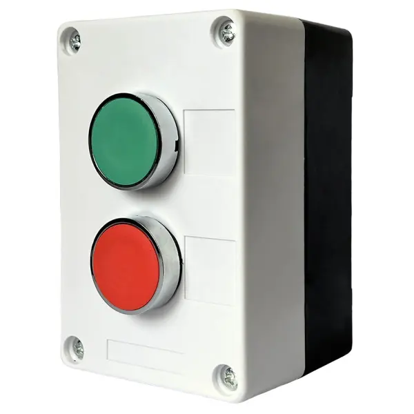 Двомісний пост керування Promfactor FP4-BOX2W012 з металевими кнопками Двомісний пост керування Promfactor FP4-BOX2W012 з металевими кнопками
