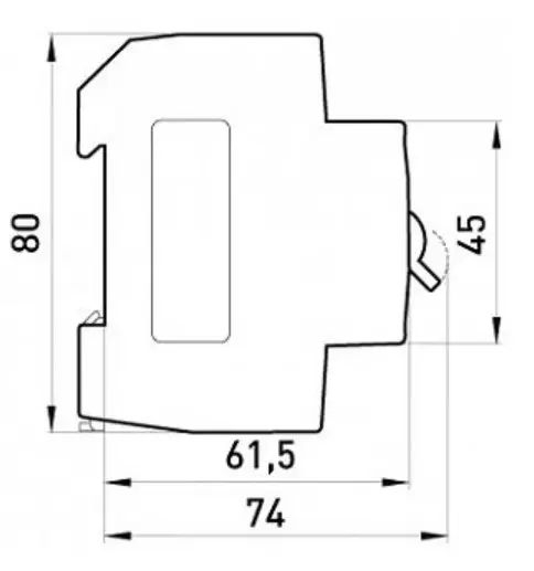 Модульный автоматический выключатель E.NEXT e.mcb.stand.45.2.C25 - фото №2