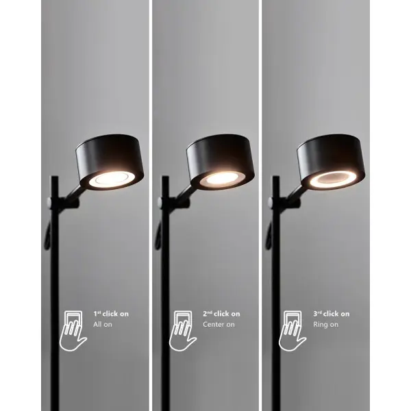Торшер Nordlux 2010844003 Clyde LED 2x8W 2700K 350Lm IP20 черный - фото №2 Торшер Nordlux 2010844003 Clyde LED 2x8W 2700K 350Lm IP20 черный - фото №2