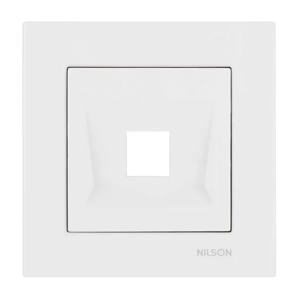 Розетка Nilson Moda біла комп'ютерна без модуля ( 21112042 )