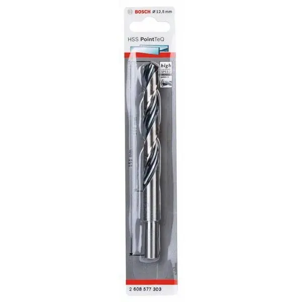 Сверло Bosch 2608577303 PointTeQ HSS 12,5 с хвостовиком 10мм (1шт) - фото №1 Сверло Bosch 2608577303 PointTeQ HSS 12,5 с хвостовиком 10мм (1шт) - фото №1