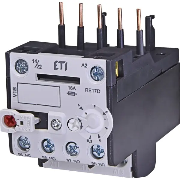 Теплове реле ETI 004641407 RE 17D-6.3 (4-6.3A) (для CE, CAE, CE17)