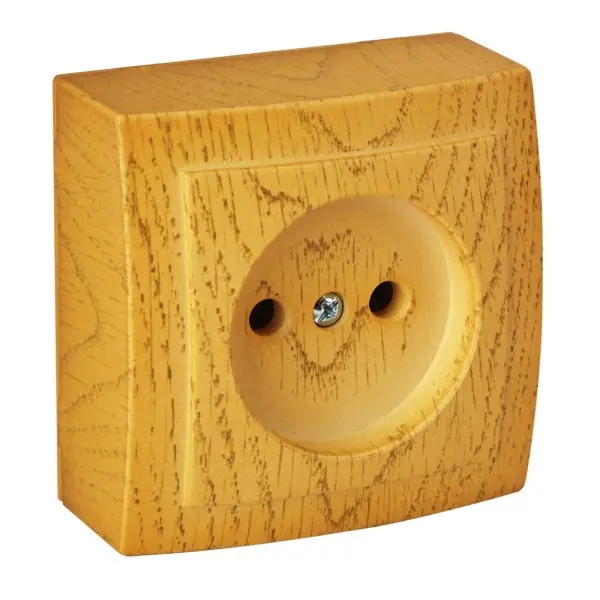 Розетка Nilson Themis дуб 1-на без заземлення ( 26251015 )