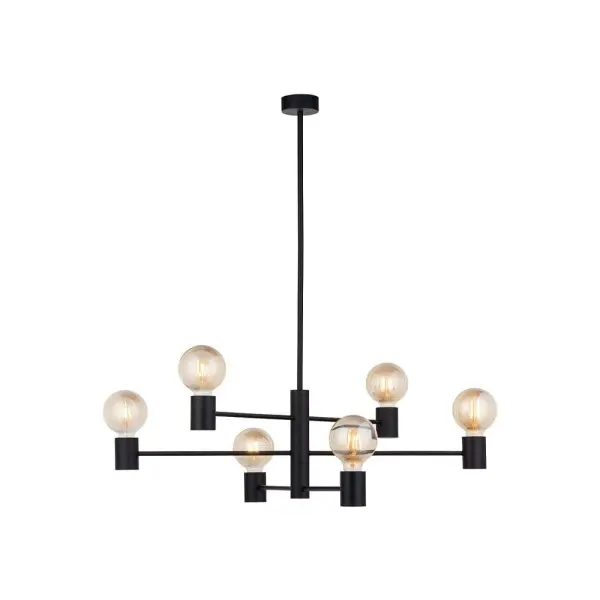 Люстра Nowodvorski 7932 Radius E27 6x25W IP20 черная - фото №2 Люстра Nowodvorski 7932 Radius E27 6x25W IP20 черная - фото №2