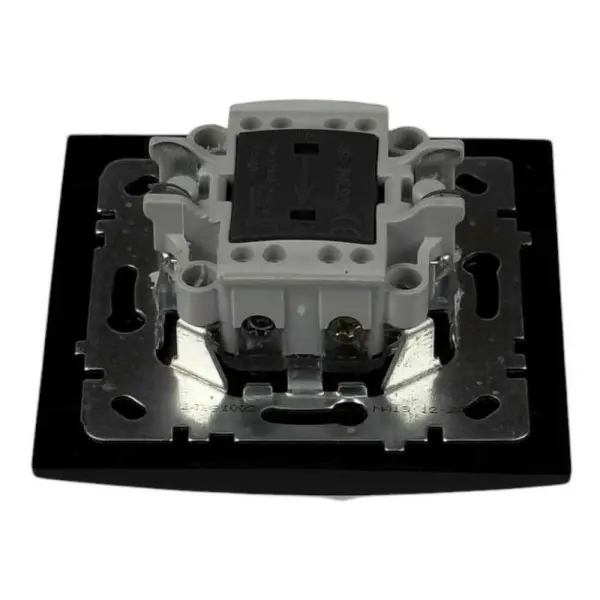 Выключатель Nilson Touran черный мат 1кл с подсветкой ( 24381002 ) - фото №2