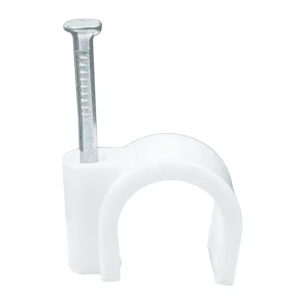 Скоба кабельная 12мм круглая белая СКИМ ( С1211006 )