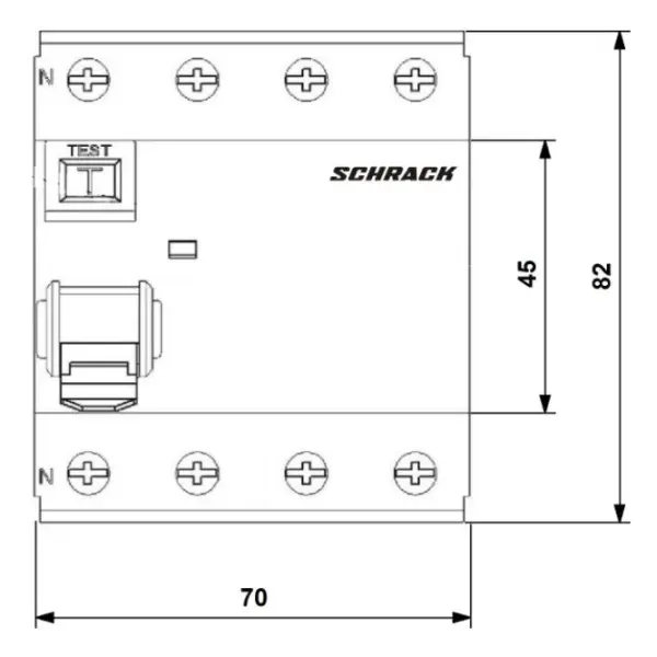 УЗО Schrack 10кА/30мА 3P+N 63А тип AC - фото №7