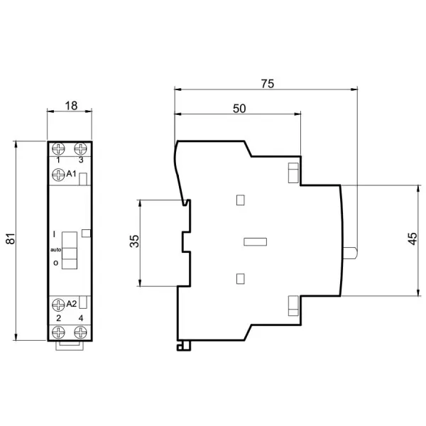 Магнитный пускатель Promfactor MCF3i 25A 1NО 1NC 230В (MCF3i2511230) - фото №1