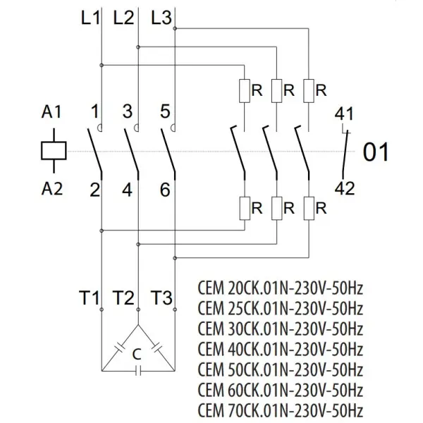 Контактор ETI 004643822 CEM CK 40.01N (40 кВАр 400-440V) - фото №1 Контактор ETI 004643822 CEM CK 40.01N (40 кВАр 400-440V) - фото №1