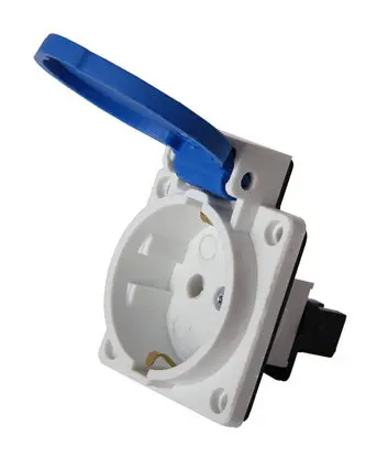 Силовий роз'єм E.Next e.socket.029.8.16,2Р+Z, 250В, 16А, IP44