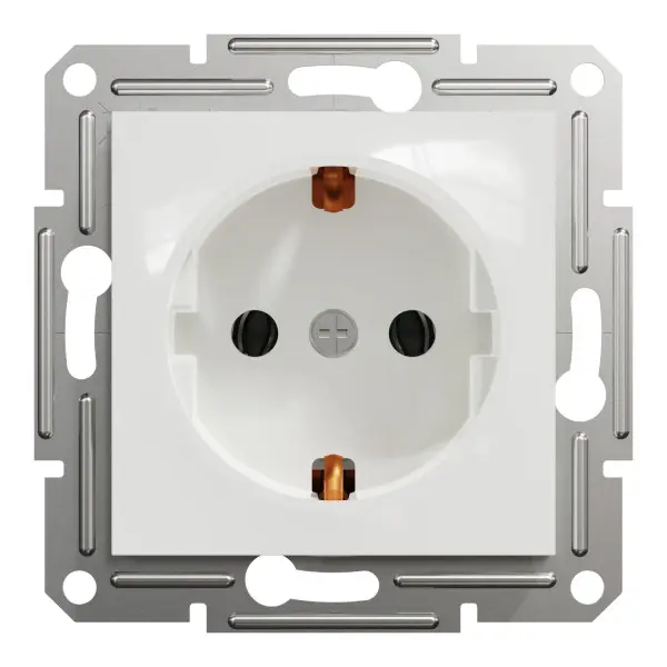 Розетка с заземлением Schneider Electric Asfora без рамки белая (EPH2970121) - фото №2 Розетка с заземлением Schneider Electric Asfora без рамки белая (EPH2970121) - фото №2