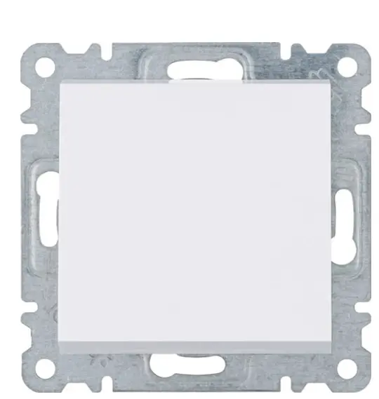 Вимикач 1-клавішний, універсальний, WL0020 Lumina-2, білий, Hager