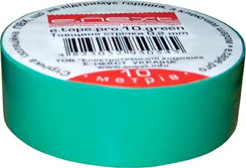 Самоугасающая изолента E.Next e.tape.pro.10.green 10м зеленая (p0450003) Самоугасающая изолента E.Next e.tape.pro.10.green 10м зеленая (p0450003)