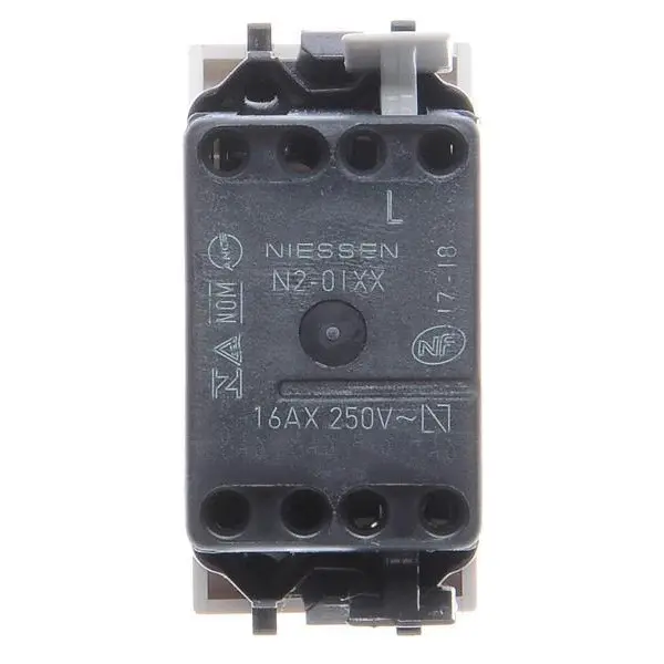 Выключатель ABB Zenit 2CLA210100N1101 N2101 BL 1М (белый) - фото №2