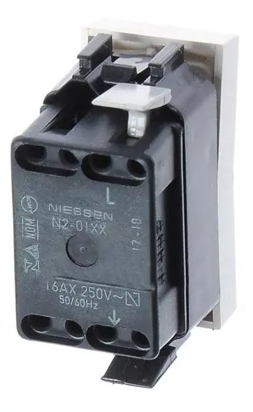 Выключатель ABB Zenit 2CLA210100N1101 N2101 BL 1М (белый) - фото №4
