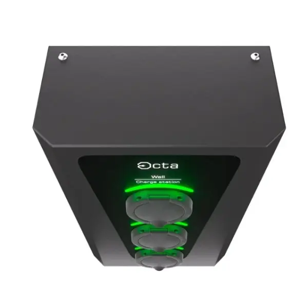Бытовая зарядная станция Octa Energy W322-S-S-S Wall на 22кВт (розетка 1ф + розетка 1ф + розетка 1ф) - фото №7