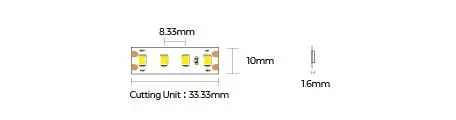LED лента COLORS 120-2835-48V-IP20 8.8W 950Lm 3000K 5м (D8120-48V-10mm-WW) - фото №1 LED лента COLORS 120-2835-48V-IP20 8.8W 950Lm 3000K 5м (D8120-48V-10mm-WW) - фото №1