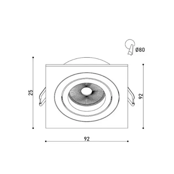 Точечный светильник Kloodi KD-BASE SQ92 GU10 1x10W IP20 Wh - фото №1 Точечный светильник Kloodi KD-BASE SQ92 GU10 1x10W IP20 Wh - фото №1