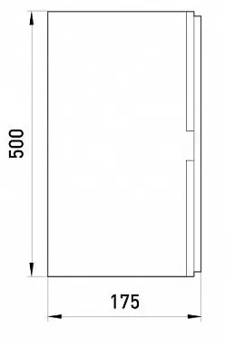 Шафа ударостійка e.plbox.400.500.175.54m.tr E.Next - фото №2