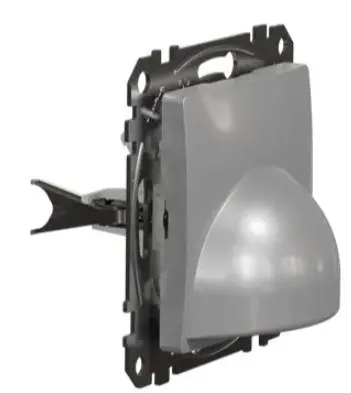 Накладка для вывода кабеля Schneider Electric Sedna Design & Elements алюминий SDD113903 - фото №1