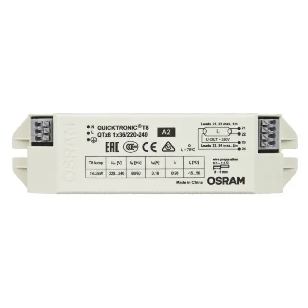 ЭПРА Osram QTZ8 1X36/220-240 VS20 (4008321863287) - фото №1 ЭПРА Osram QTZ8 1X36/220-240 VS20 (4008321863287) - фото №1