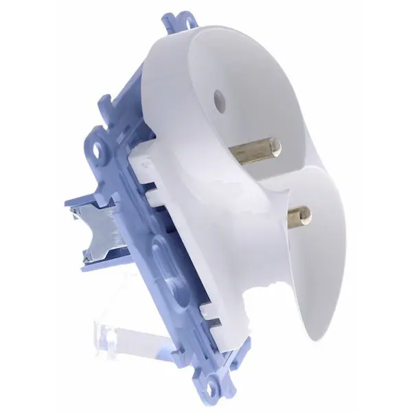 Подвійна розетка Kontakt Simon Simon 10 CGZ2M.01/11 із заземленням French (білий) - фото №2