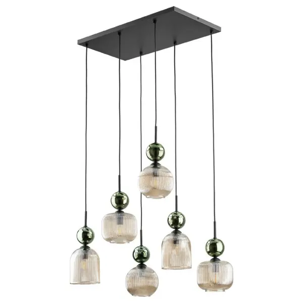 Подвесной светильник, люстра TK Lighting 11150 Sophia E14 6x10W IP20 зеленый