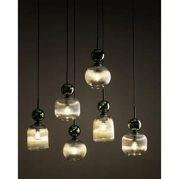 Подвесной светильник, люстра TK Lighting 11150 Sophia E14 6x10W IP20 зеленый - фото №2