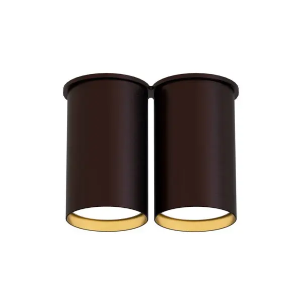 Точковий світильник Pikart 34573-2 LLP Double GU10 2x60W IP20 коричневий