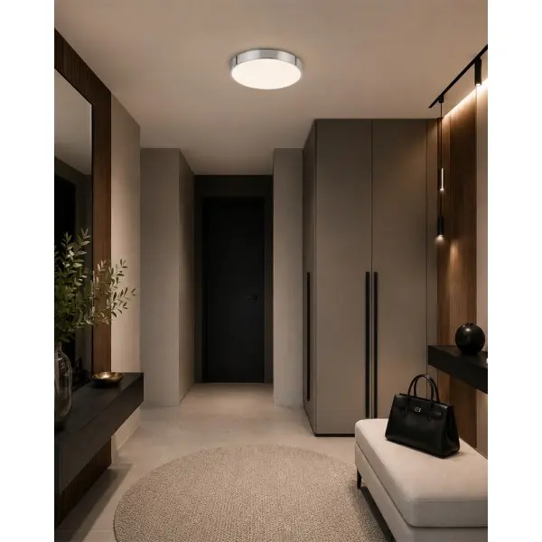 Потолочный светильник TK Lighting 18282 Velis LED 1x24W 3000K/4000K/5500K 1100Lm IP54 хром - фото №1