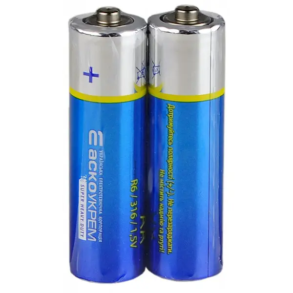 Батарейка солевая Аско-Укрем AА.R6.SP2 (упаковка 2шт)