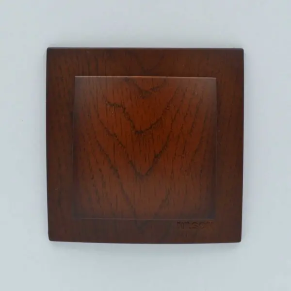 Выключатель Nilson Touran орех 1кл ( 24271001 ) - фото №1