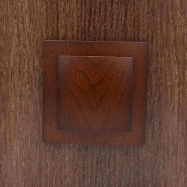 Выключатель Nilson Touran орех 1кл ( 24271001 ) - фото №5