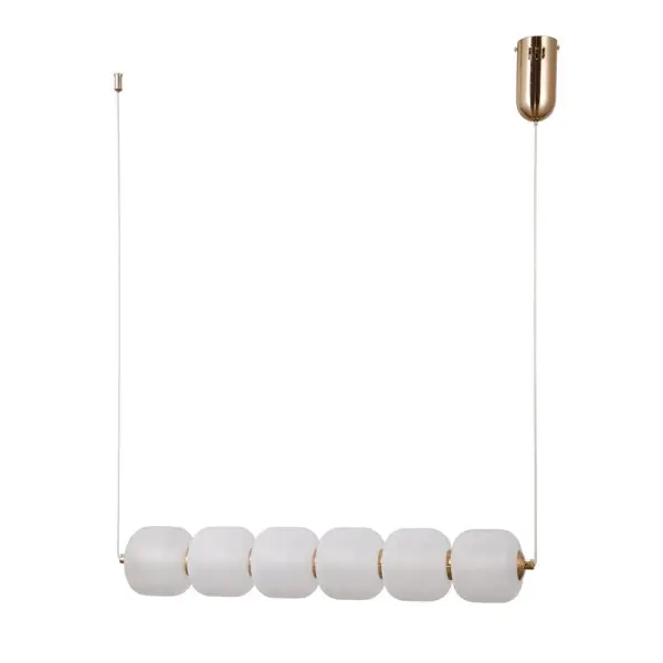 Подвесной светильник, люстра Italux PND-34362-6H-HBR-OPAL Ganti LED 6x15W 3000K 1625Lm IP20 золотой Подвесной светильник, люстра Italux PND-34362-6H-HBR-OPAL Ganti LED 6x15W 3000K 1625Lm IP20 золотой