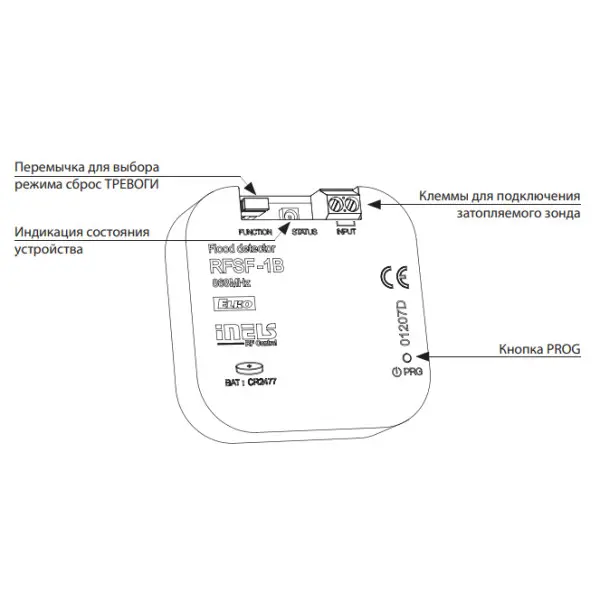 Бездротове реле рівня (детектор затоплення) Elko-Ep RFSF-1B - фото №1