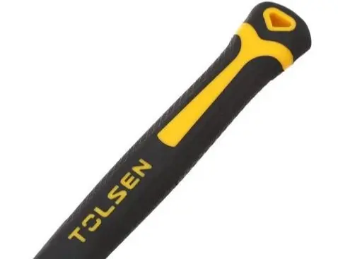 Слесарный молоток с стекловолоконной ручкой Tolsen (25003) 500г - фото №1
