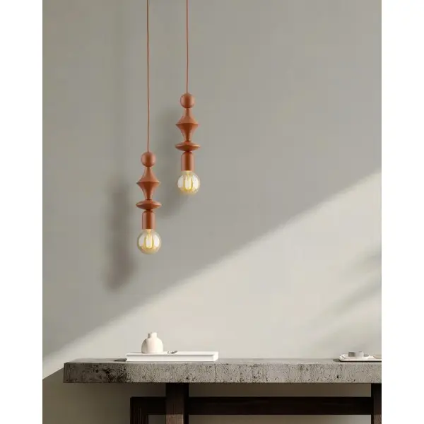 Підвісний світильник, люстра TK Lighting 10869 Tower E27 1x15W IP20 цегляний - фото №2 Підвісний світильник, люстра TK Lighting 10869 Tower E27 1x15W IP20 цегляний - фото №2