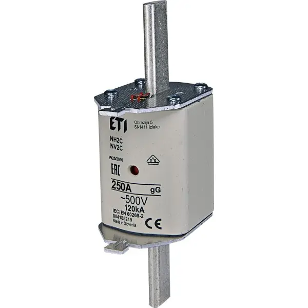 Запобіжник ETI 004185219 NH-2C/gG 250A 500V KOMBI