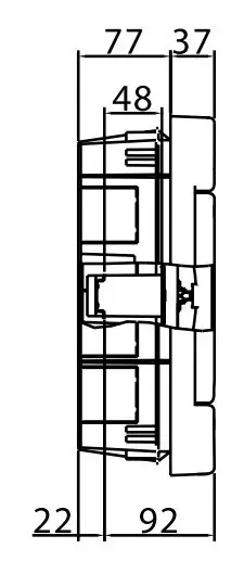 Щит встраиваемый 18 мод. с дверцей RAL9016 Ram Base, DKC - фото №2
