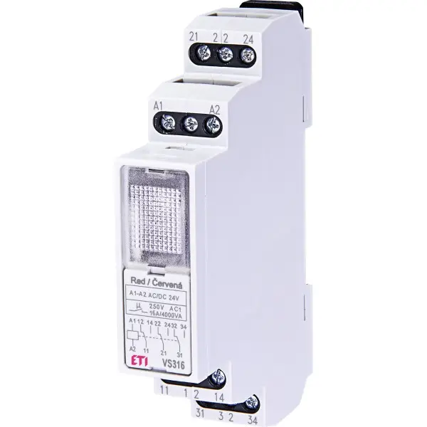 Промежуточное реле ETI 002471222 VS 316K 24 24V AC/DC (3x16A AC1)