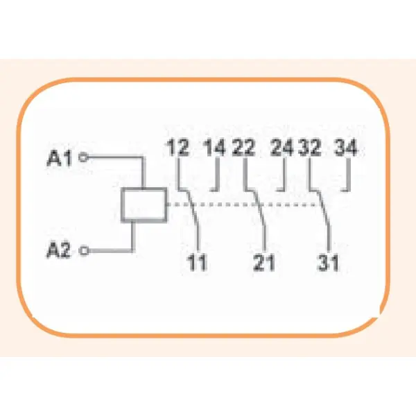 Промежуточное реле ETI 002471222 VS 316K 24 24V AC/DC (3x16A AC1) - фото №1