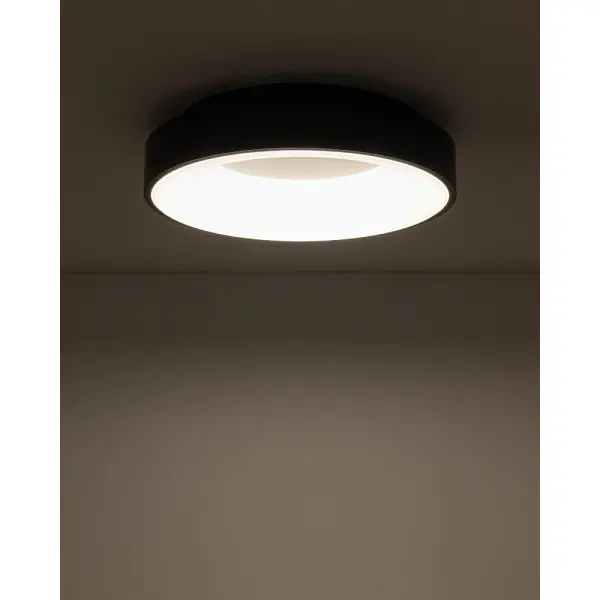 Потолочный светильник Nowodvorski 11206 Nikki Round LED 1x32W 3000K 2600Lm IP20 черный - фото №1